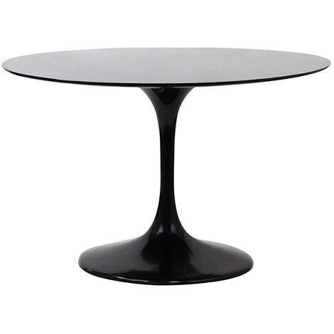 Table ronde moderne noir Tulipa 120 cm
