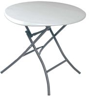 Table Ronde pliante Blanche Lifetime