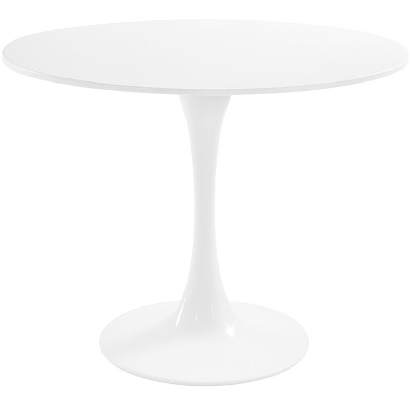 Table à Manger Ronde - 90 cm - Tulip Blanc Table à Manger Ronde - 90 cm - Tulip Blanc