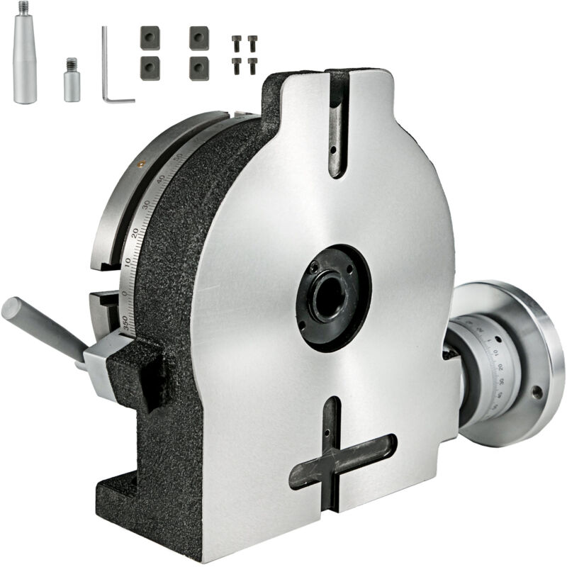 Mophorn - Table rotative 8', verticale et horizontale HV8 de précision pour fraiseuses et perceuses, lecture Vernier 3MT