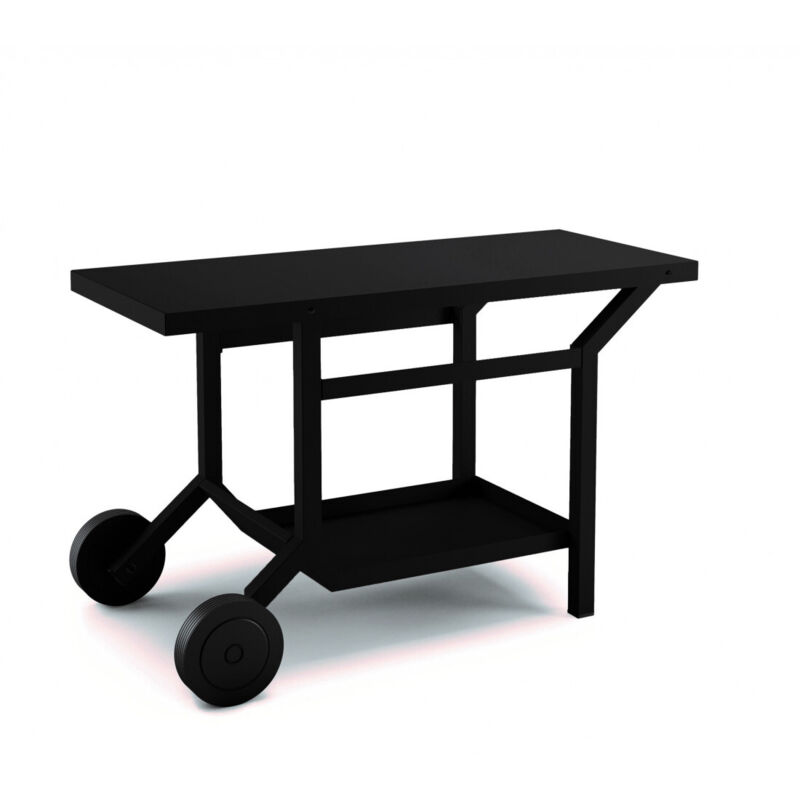 Forge Adour - table roulante acier noir L1191XP648XH760MM Forge Adour - table roulante acier noir L1191XP648XH760MM