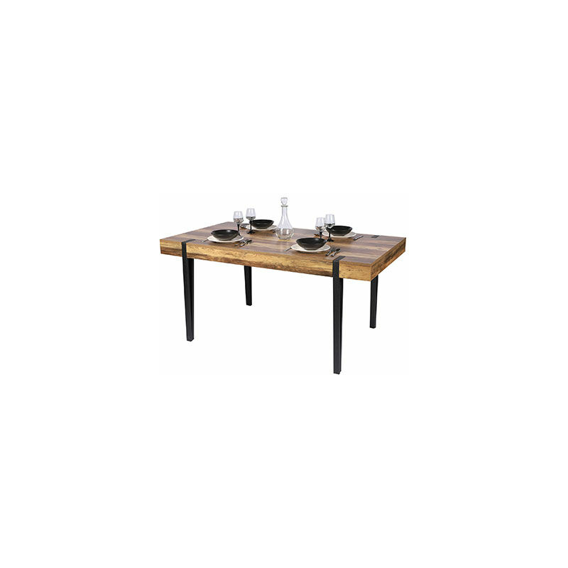 Table à manger 160x90x76 cm en bois et métal - VANOISE