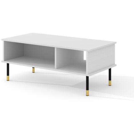 TABLE SHERWOOD 110x55 BLANC MAT