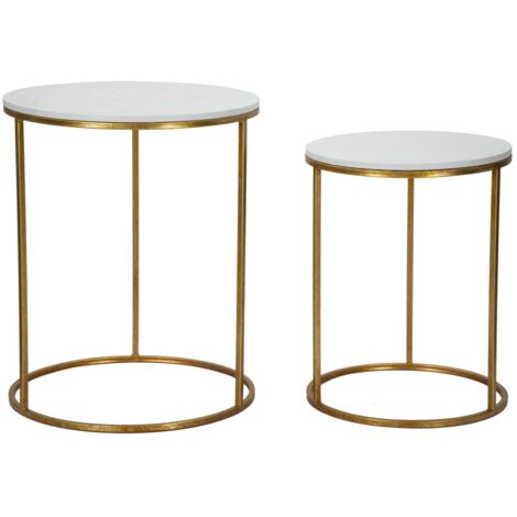 Table Simply Marble Couple Ø 52X63-42X53