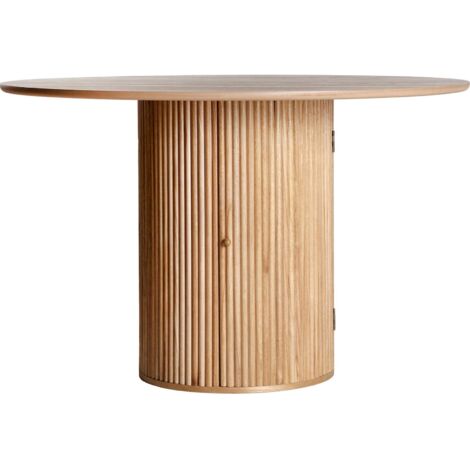 Table Skagen Ronde pour Repas Convivial - Bois naturel scandinave lumineux