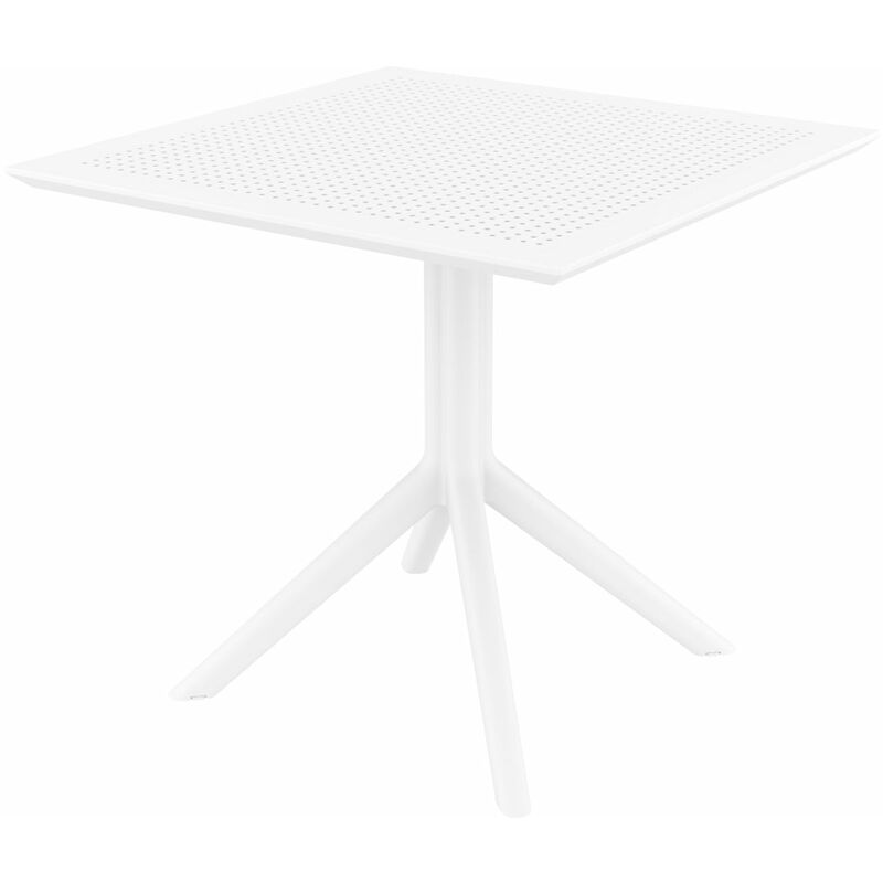 Plastic carré jardin table table de table balcon salon diverses couleurs Couleur : Blanc