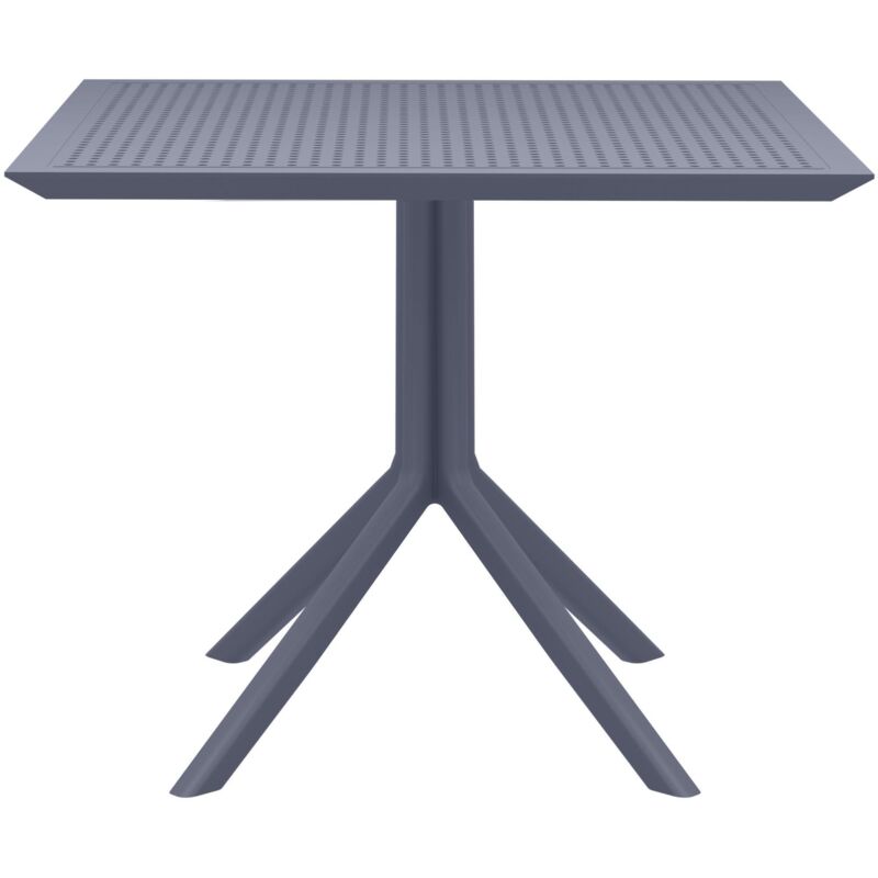 Plastic carré jardin table table de table balcon salon diverses couleurs Couleur : Gris foncé
