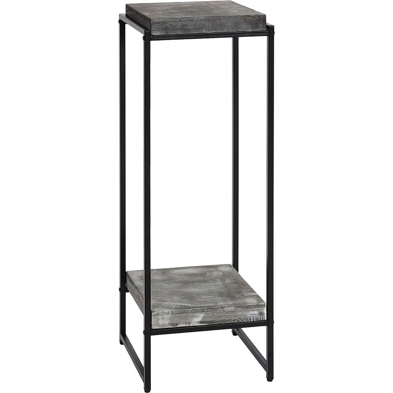 Décoshop26 - Table support de plantes étagère à fleurs table d'appoint en métal mdf gris foncé 101cm MED04068 Décoshop26 - Table support de plantes étagère à fleurs table d'appoint en métal mdf gris foncé 101cm MED04068