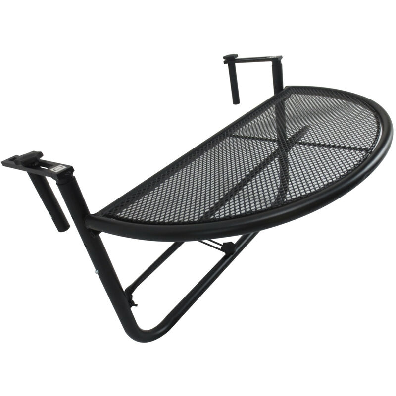MH - Table suspendue pour balcon métal noir
