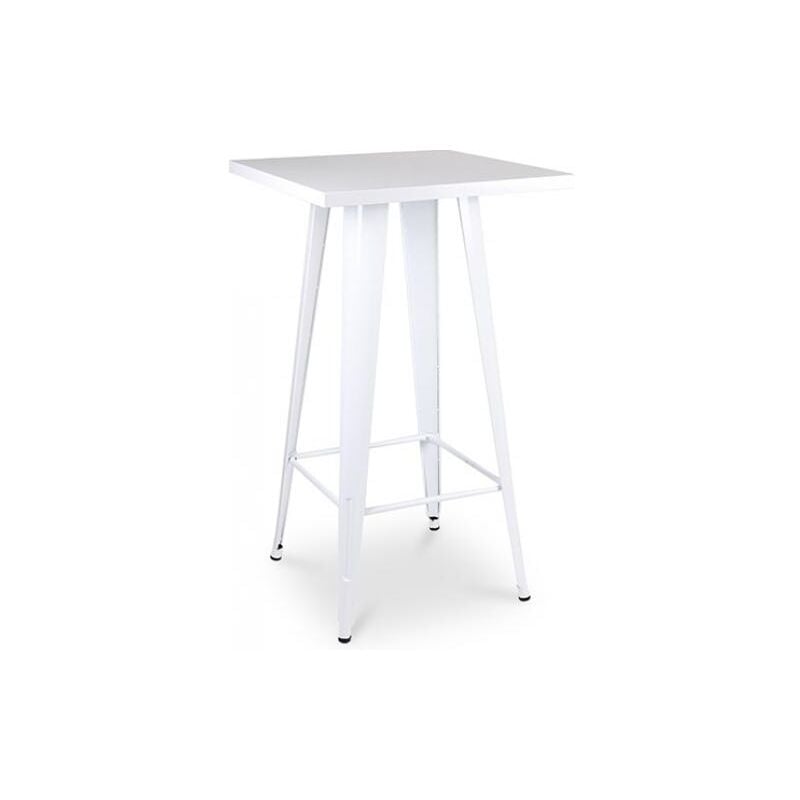 Table pour tabouret de bar Tolix Pauchard Style Blanc