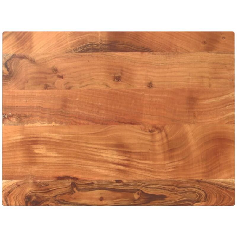 Table Top 80x70x3.8 Cm Rectangular Solid Wood Acacia Vidaxl