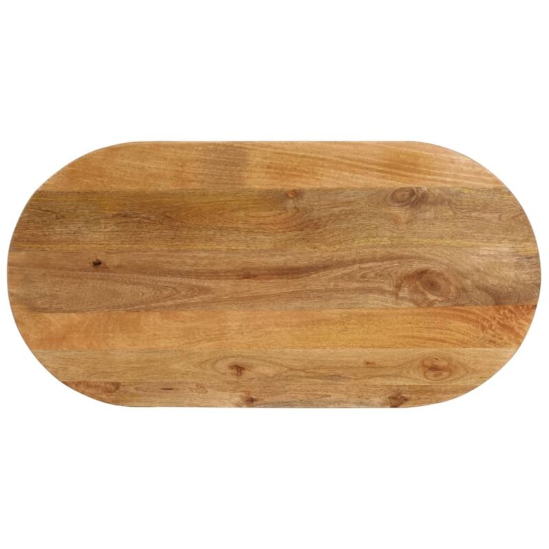 Table Top 140x60x2.5 Cm Oval Solid Wood Mango Vidaxl