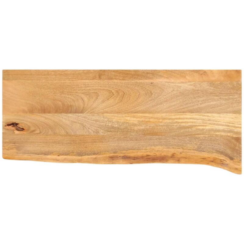 Table Top Live Edge 80x40x3.8 Cm Solid Wood Mango Vidaxl