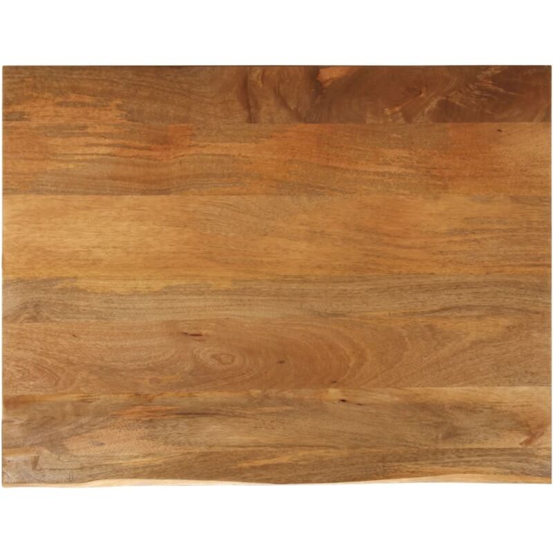 Table Top Live Edge 100x80x2.5 cm Solid Wood Mango Vidaxl