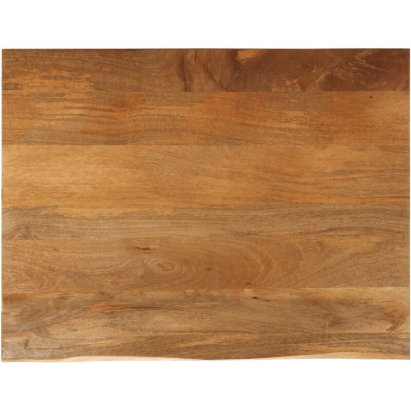 Table Top Live Edge 100x80x3.8 cm Solid Wood Mango vidaXL