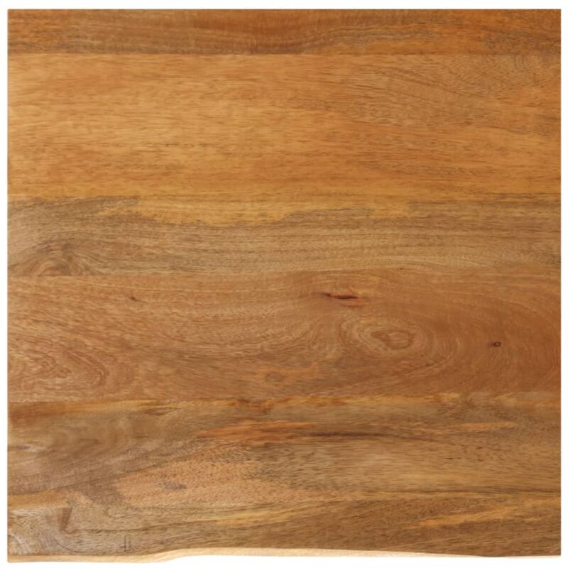 Table Top Live Edge 80x80x2.5 cm Solid Wood Mango vidaXL