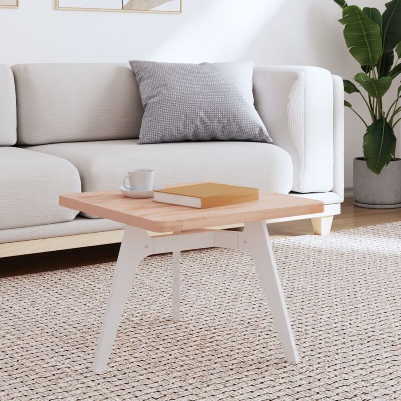 Table Top 50x50x2.5 Cm Square Solid Wood Beech Vidaxl