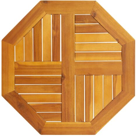 Table Top 60x60x2 cm Octagonal Solid Wood Acacia vidaXL