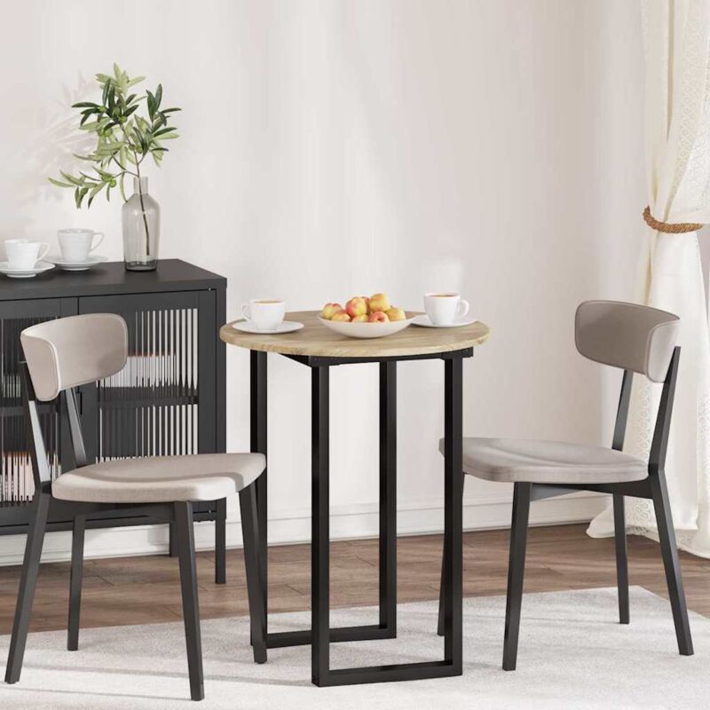 Table Top Sonoma Oak 60 X 60 X 1.5 Cm Engineered Wood Vidaxl