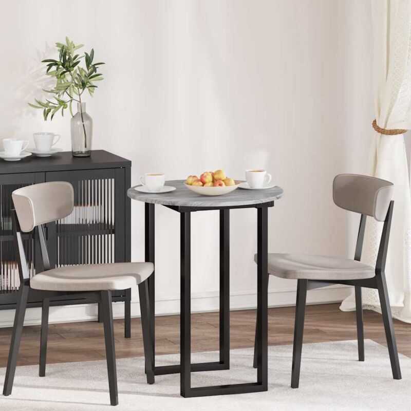 Table Top Grey Sonoma 60 X 60 X 1.5 Cm Engineered Wood Vidaxl