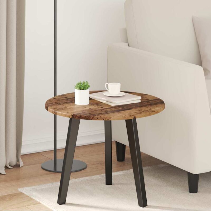 Table Top Old Wood 50 X 50 X 1.5 Cm Engineered Wood Vidaxl