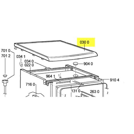 TABLE TOP POUR LAVE VAISSELLE LADEN - 481231019115