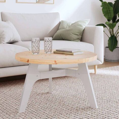 Table Top Round Ø70x3 cm Solid Wood Pine vidaXL