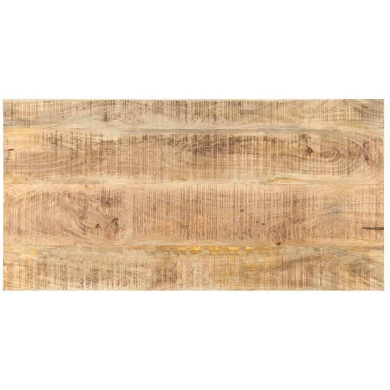 Table Top Solid Mango Wood 25-27 mm 100x60 cm Vidaxl