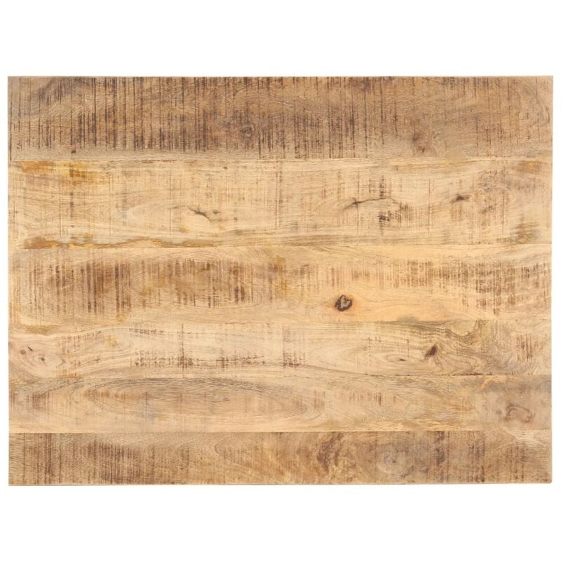 Table Top Solid Mango Wood 25-27 mm 90x70 cm Vidaxl