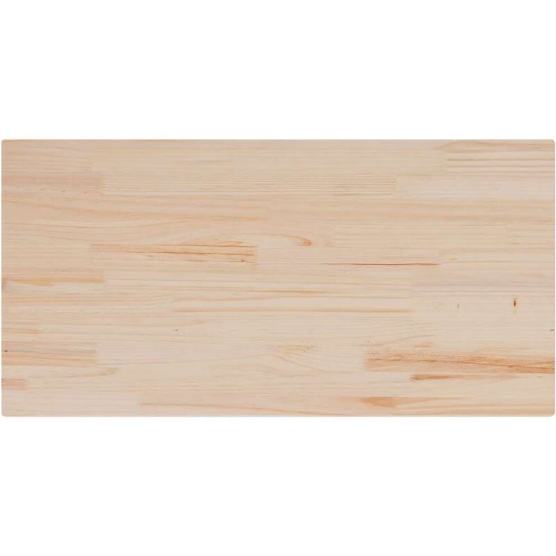 vidaXL Table Top 100x50x2.5 cm Rectangular Solid Wood Pine