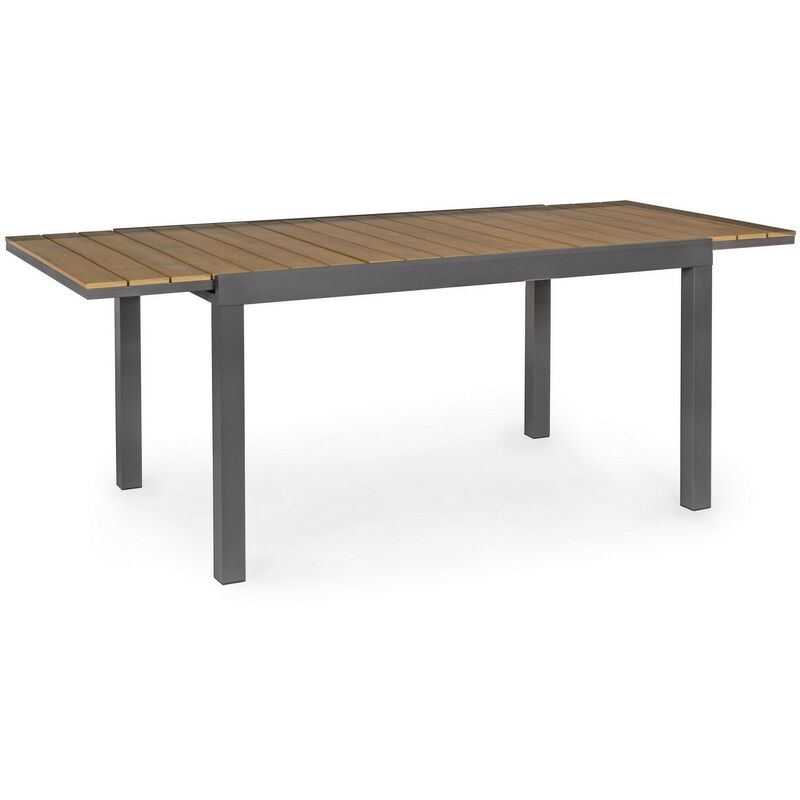 Bizzotto - Table extensible Elias en aluminium 140-200x90 cm