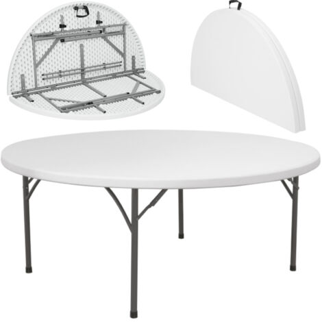Table traiteur ronde, pliable, jusqu'à 250 kg, diamètre. 1500 x 740 mm - Hendi 810996