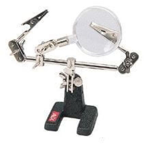 Table Troisième Main Support Pour Travail De Précision Modélisation Soudure 2 Bras Avec Pince Et Loupe
