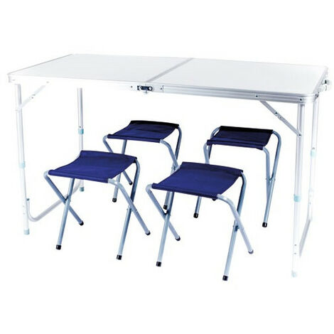 TABLE VALISE AVEC 4 SIEGES ALUMINIUM CAO - 7007
