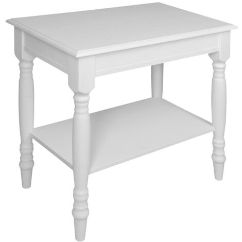 Table vasque CIMBURA 80x50x75cm, blanc vieilli