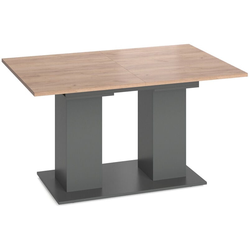 Vicco - Table de salle à manger Dix, Anthracite, 140 x 90 cm
