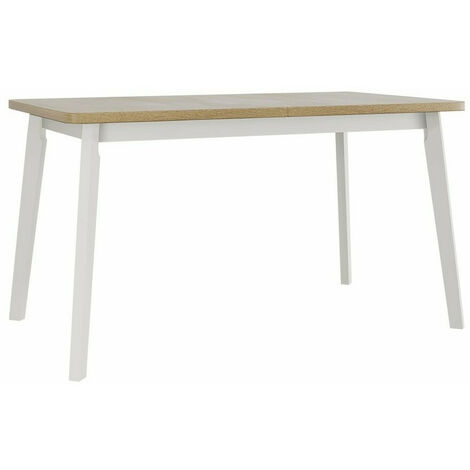 Table Victorville 130, Sonoma chêne, 75x80x140cm, Allongement, Stratifié, Bois