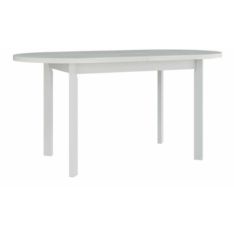 Mobilier1 - Table Victorville 182, Blanc, 76x80x160cm, Allongement, Stratifié, Bois