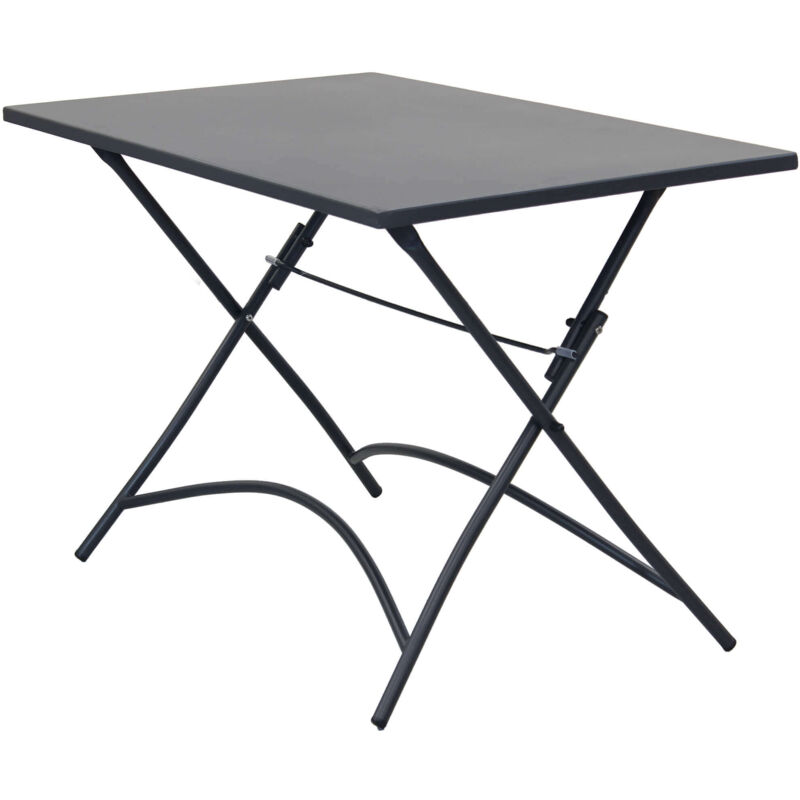 Magazzini Cosma - Tableau 110x70 cm Closeable Garden de sauvegarde pliant extérieur avec structure et haut en fer en acier mini Black - Black