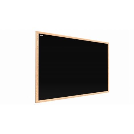 ALLBOARDS Tableau à Craie Noir Magnétique avec Cadre en Bois 90x60cm
