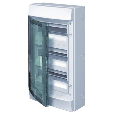 Tableau Abb mural gris 36 modules avec porte IP65 65P12X32
