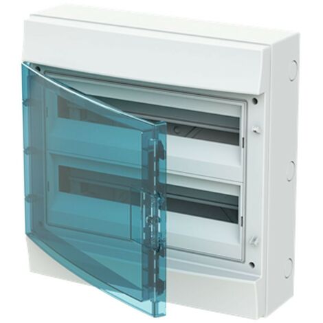Tableau Abb mural gris 36 modules avec porte IP65 65P18X22