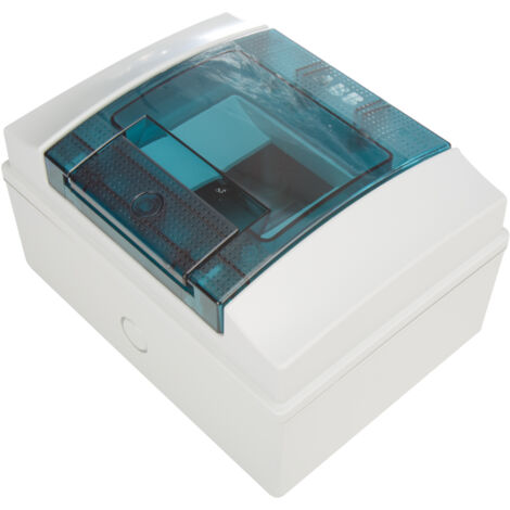 Tableau Abb mural gris 4 modules avec porte IP65 65P04X12