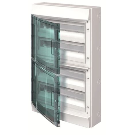 Tableau Abb mural gris 72 modules avec porte IP65 65P18X42