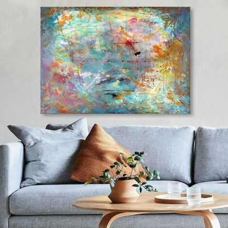 Tableau abstrait coloré – peinture moderne sur toile