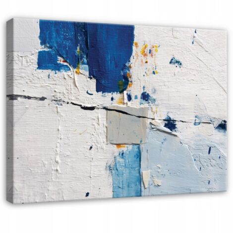 tableau abstrait structure 3d gris pour chambre salon sur toile 100x70 cm