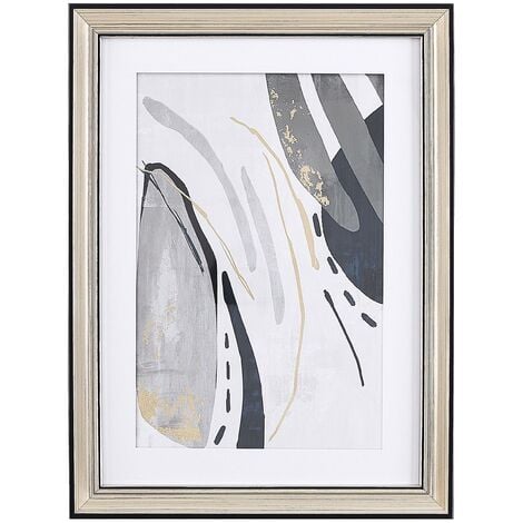 BAKAJI Tableau magnétique blanc avec tableau mémo en liège, 60 x 40 cm,  cadre en bois avec marqueur effaçable, 2 aimants et 6 punaises design  moderne, tableau mémo pour maison, cuisine, bureau 