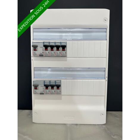 Tableau Ã©lectrique 2 rangÃ©e assemblÃ© par Elec discount avec composant Legrand : 2ID40