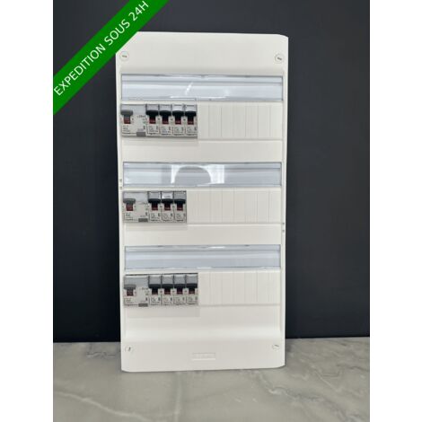 Tableau Ã©lectrique 3 rangÃ©e assemblÃ© par Elec discount avec composant Legrand : 3ID40