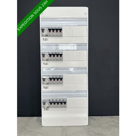 Tableau Ã©lectrique 4 rangÃ©e assemblÃ© par Elec discount avec composant Legrand : 2ID632ID40